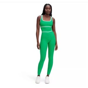Racerback Full Length Green Bodysuit DVF/Target Diane von Furstenberg 3x